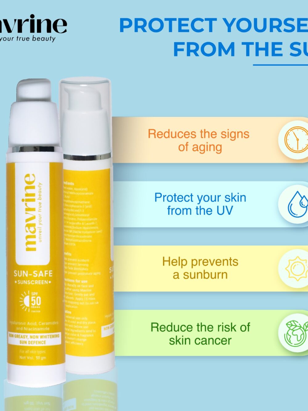 Sun Safe Sunscreen (SPF 50 PA+++)