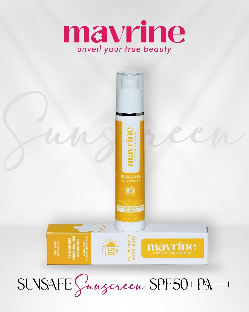 Sun Safe Sunscreen (SPF 50 PA+++)